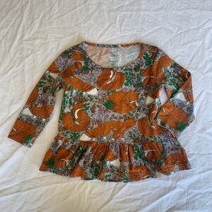Baby gap 12-18 months fox woodland long sleeve top